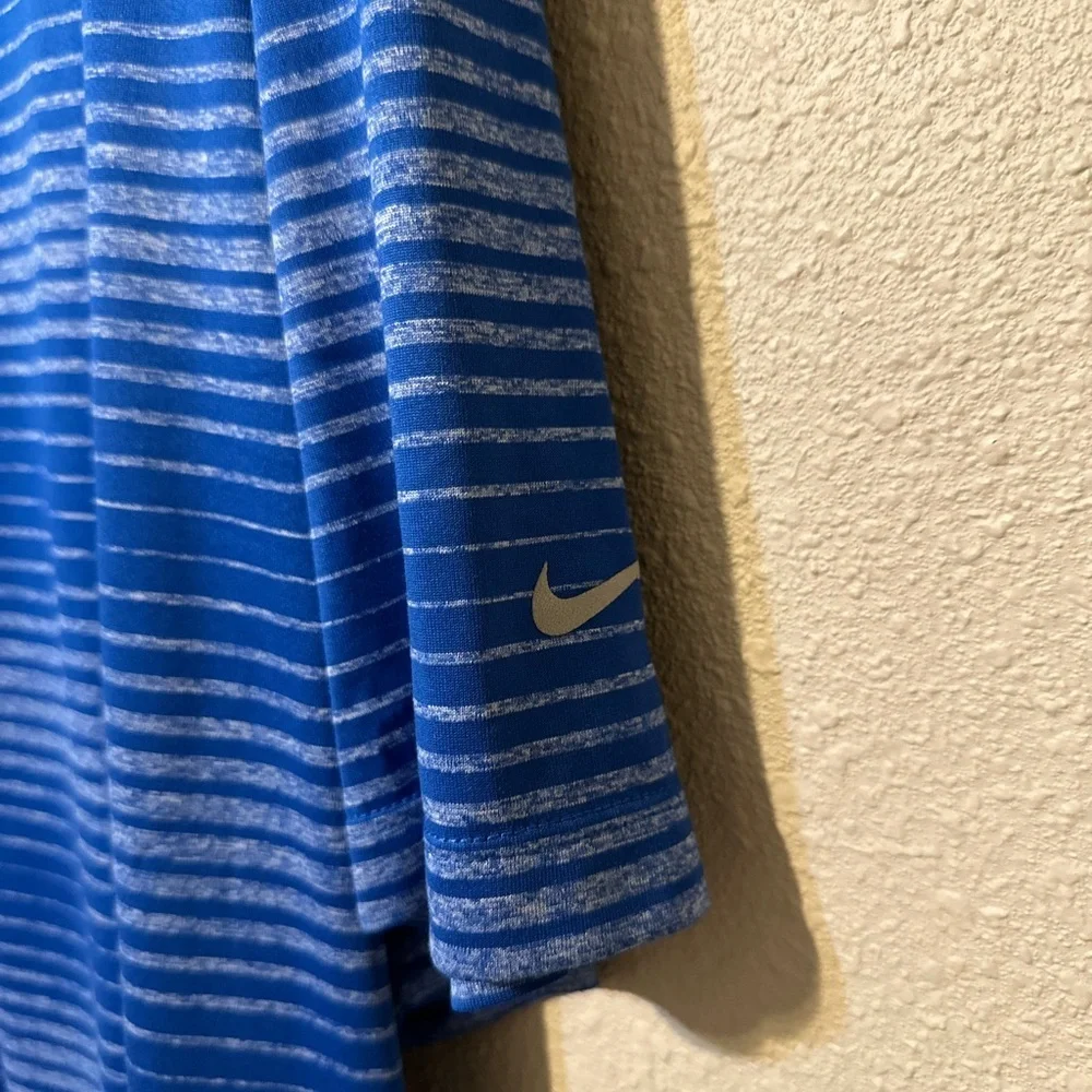 Nike Golf Polo Blue Striped Size XL - Picture 4 of 6
